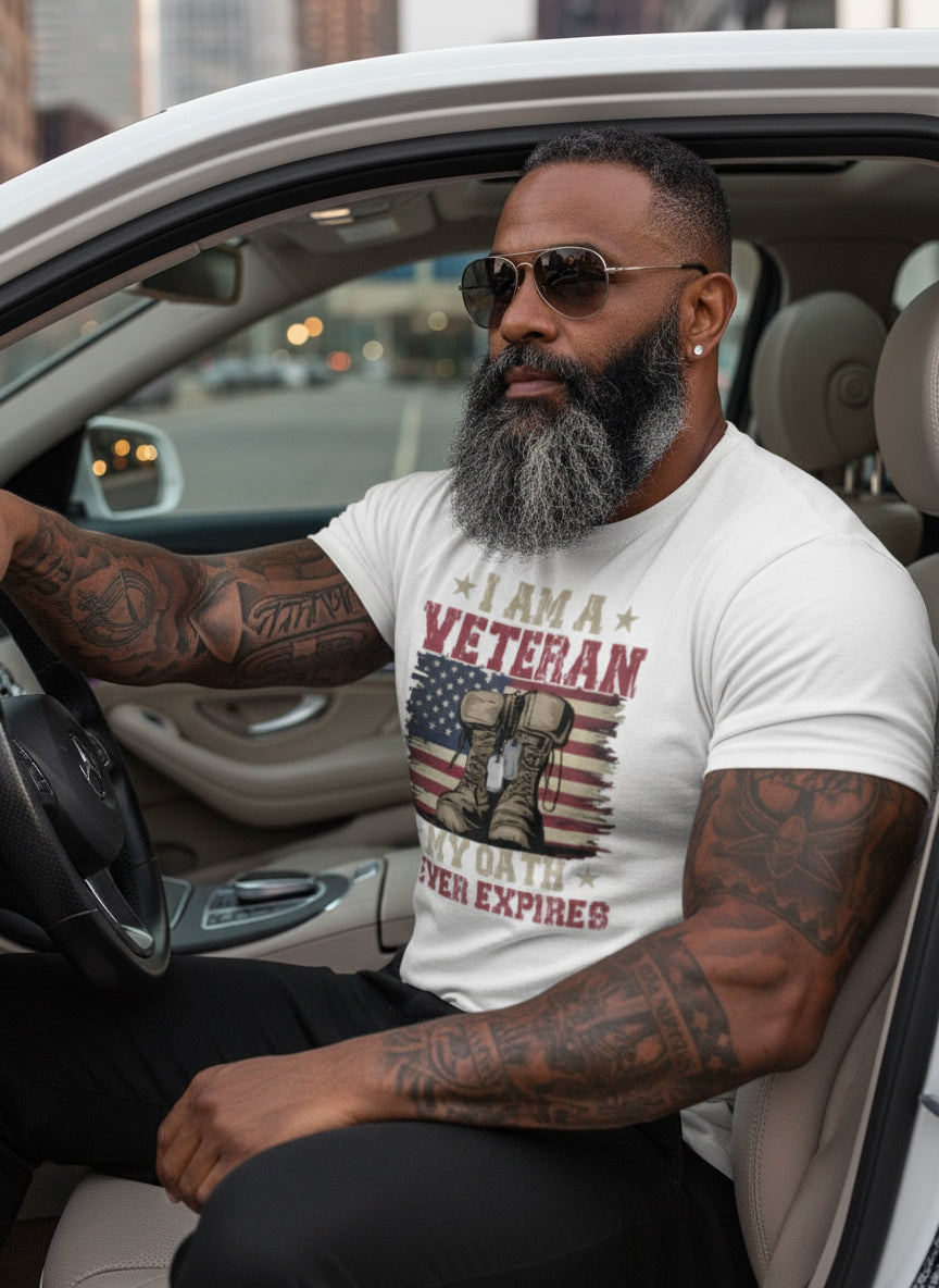 I Am a Veteran My Oath Never Expires T‑Shirt – Patriotic Military Pride Tee