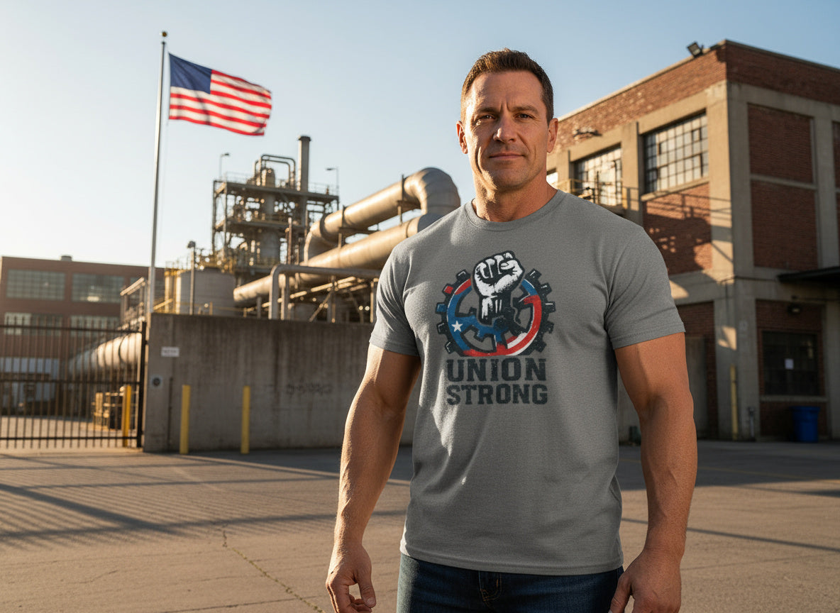 Union Strong T-Shirt – Patriotic Labor Pride Tee for Workers | American Union Support Shirt