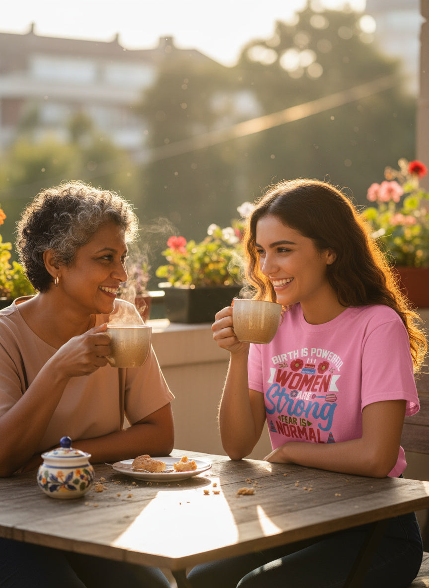 Birth is Powerful T-Shirt - Women Are Strong, Fear is Normal