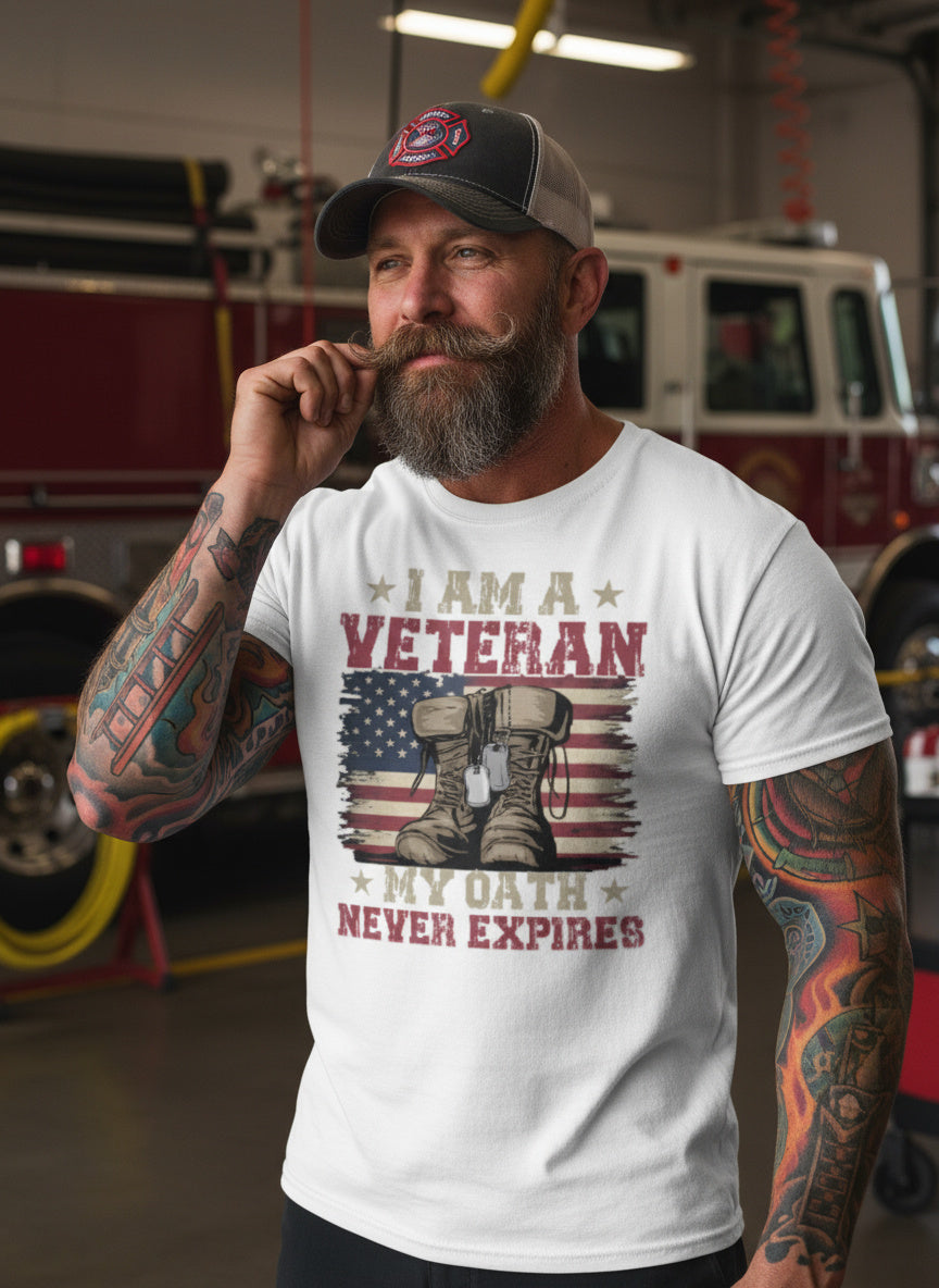 I Am a Veteran My Oath Never Expires T‑Shirt – Patriotic Military Pride Tee