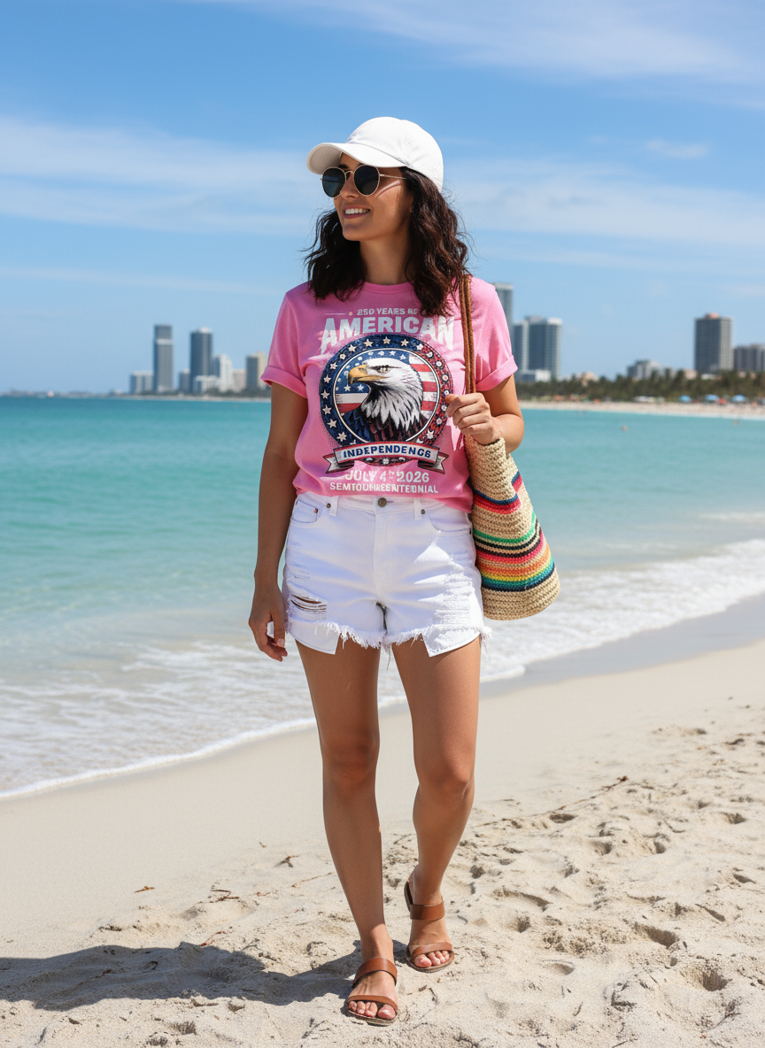 250 Years of American Independence T-Shirt – Patriotic Eagle 1776–2026 Semiquincentennial Tee