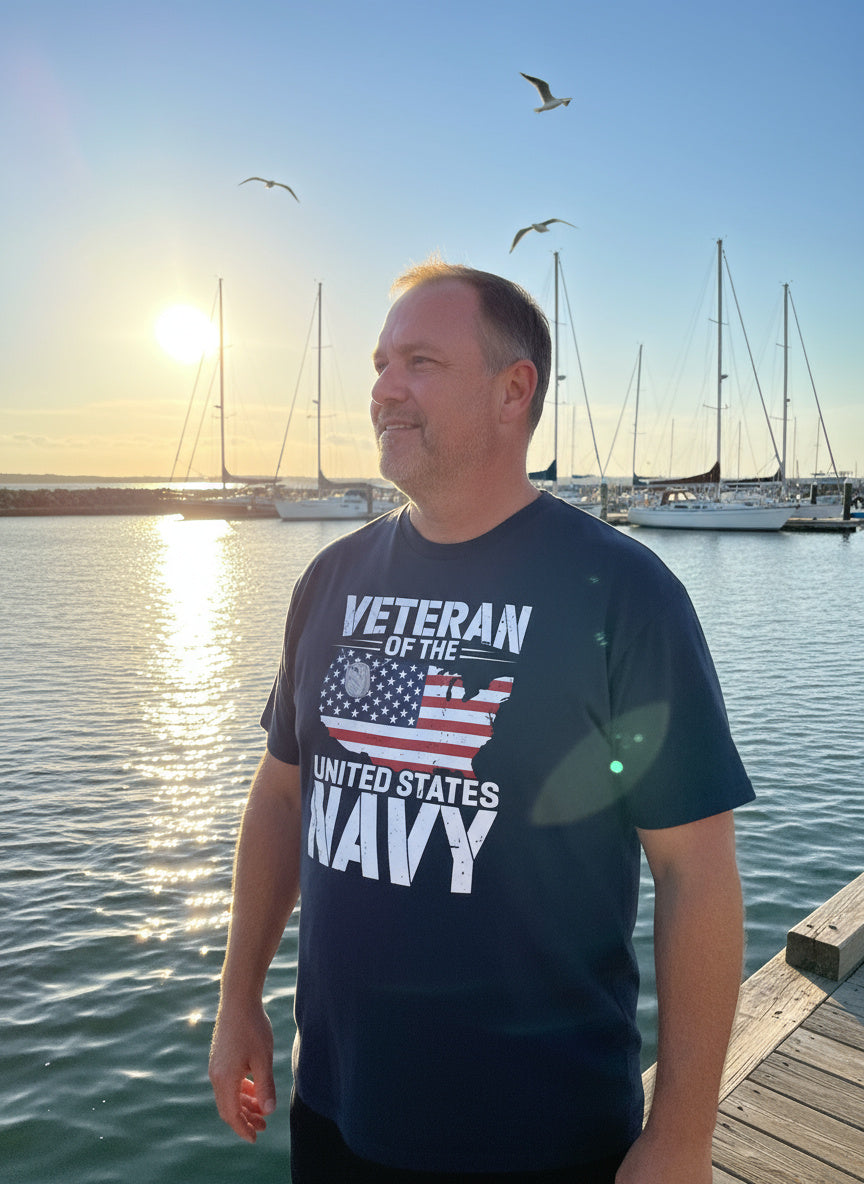 Veteran of the United States Navy T‑Shirt – Patriotic Military Service Tee