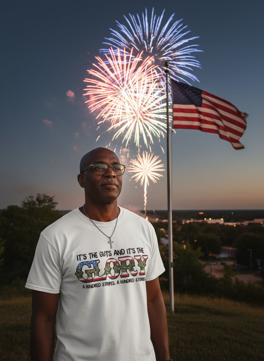 Guts and Glory T‑Shirt – Patriotic American Flag Tee