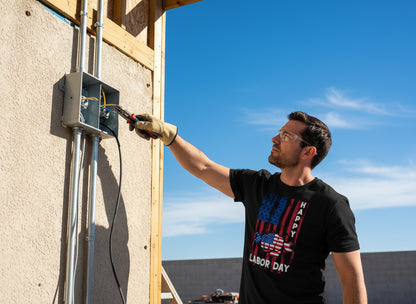 Happy Labor Day T-Shirt – Patriotic USA Worker Tee for Tradesmen | American Pride Workwear