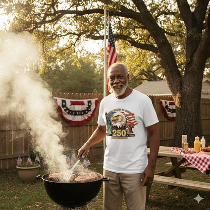 USA 250th Anniversary T-Shirt - 1776-2026 Semiquicentennial Eagle & Flag Patriotic Tee - American Pride Commemorative Shirt