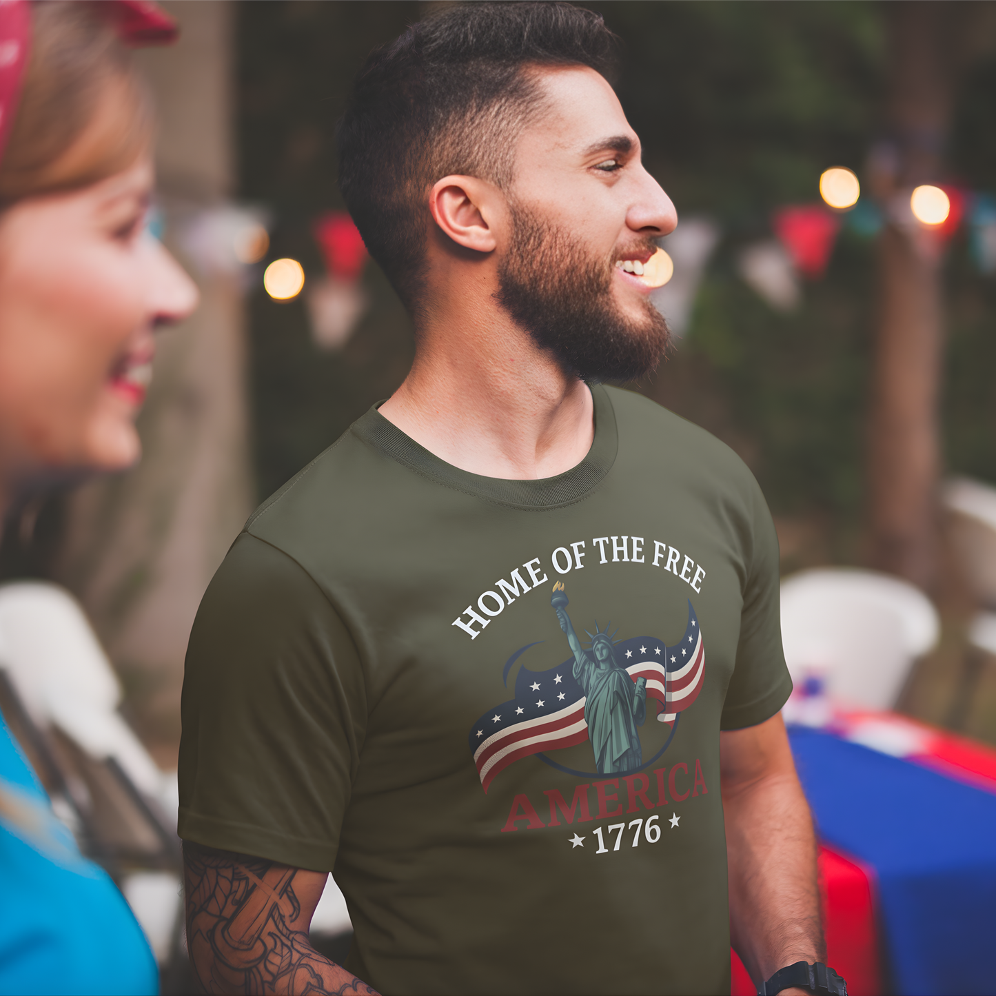 Home of the Free America T-Shirt - Celebrate Freedom & Patriotism