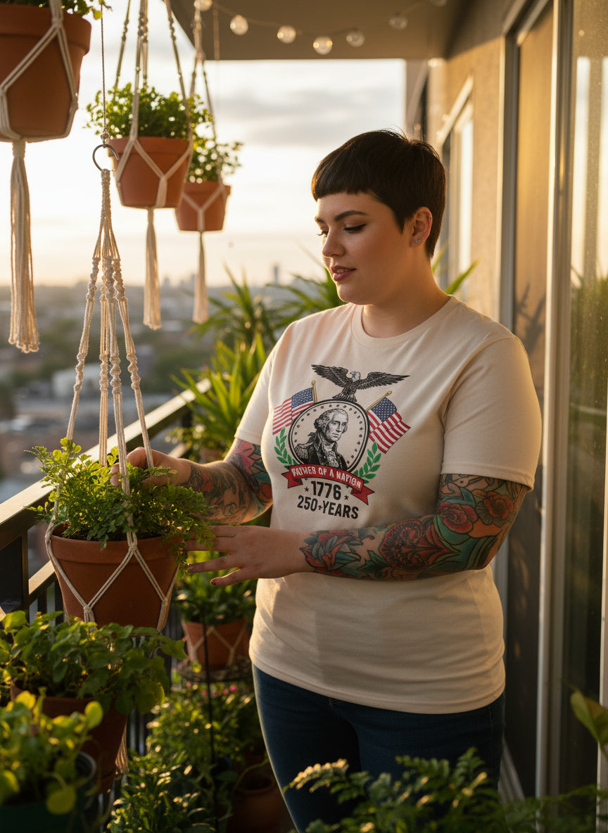 George Washington 250th Anniversary T-Shirt | 1776 Patriotic USA Tee | Father of a Nation Independence Day Shirt