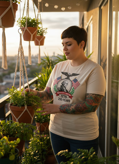 George Washington 250th Anniversary T-Shirt | 1776 Patriotic USA Tee | Father of a Nation Independence Day Shirt