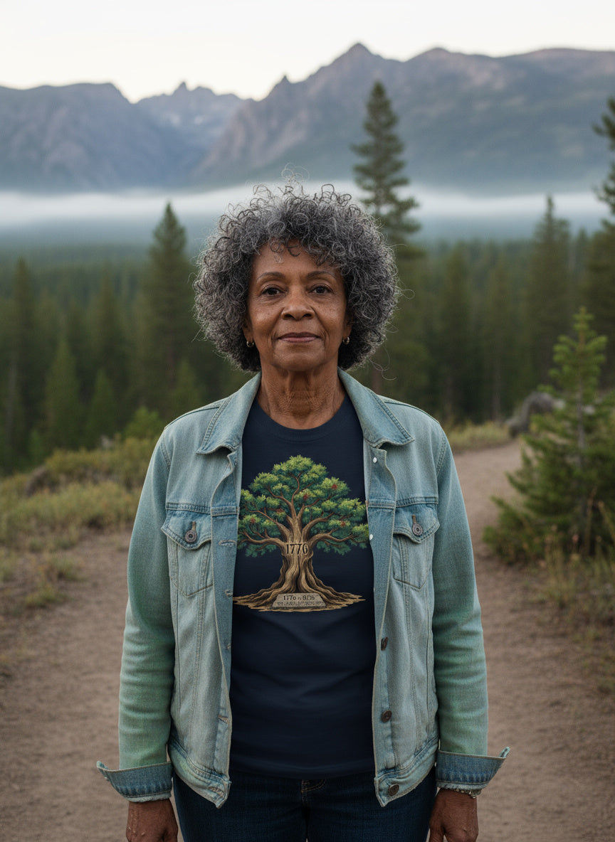 1776 Liberty Tree T-Shirt – American Freedom Anniversary Tee