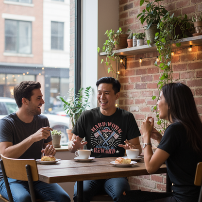 Hard Work is Always a Reward T-Shirt - Motivational Graphic Tee