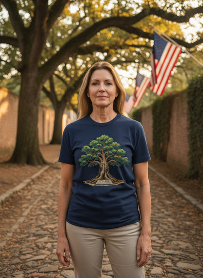 1776 Liberty Tree T-Shirt – American Freedom Anniversary Tee