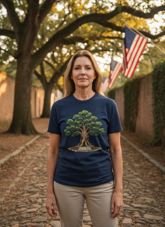 1776 Liberty Tree T-Shirt – American Freedom Anniversary Tee