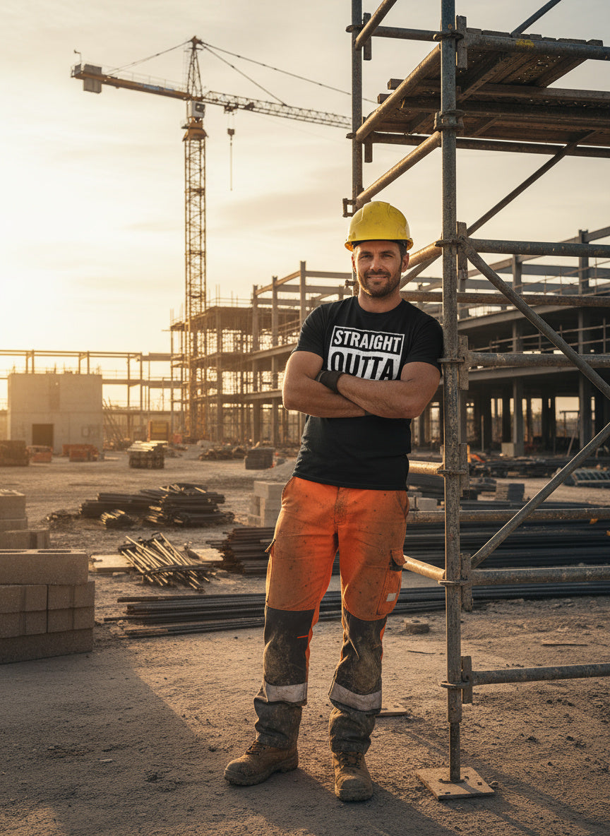 Straight Outta Labour T-Shirt - Bold Statement Tee for Everyday Wear