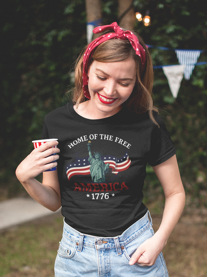 Home of the Free America T-Shirt - Celebrate Freedom & Patriotism